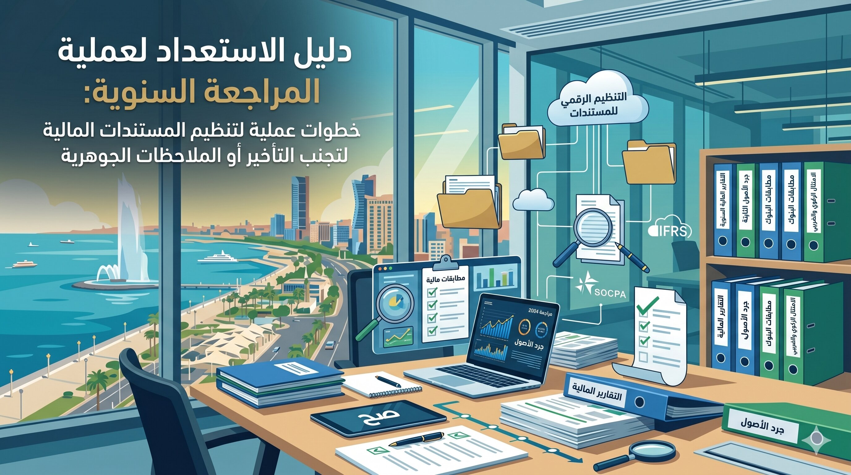 دليل تنظيم المستندات لعملية المراجعة المالية السنوية